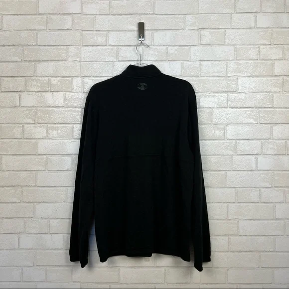 Adidas All Blacks 100% Wool Half Zip Pullover RARE